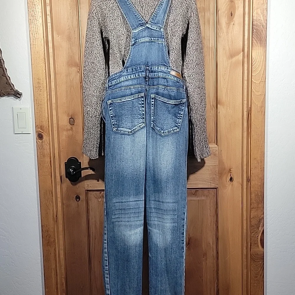Dollhouse Stretchy Denim Overalls - Picture 5 of 15